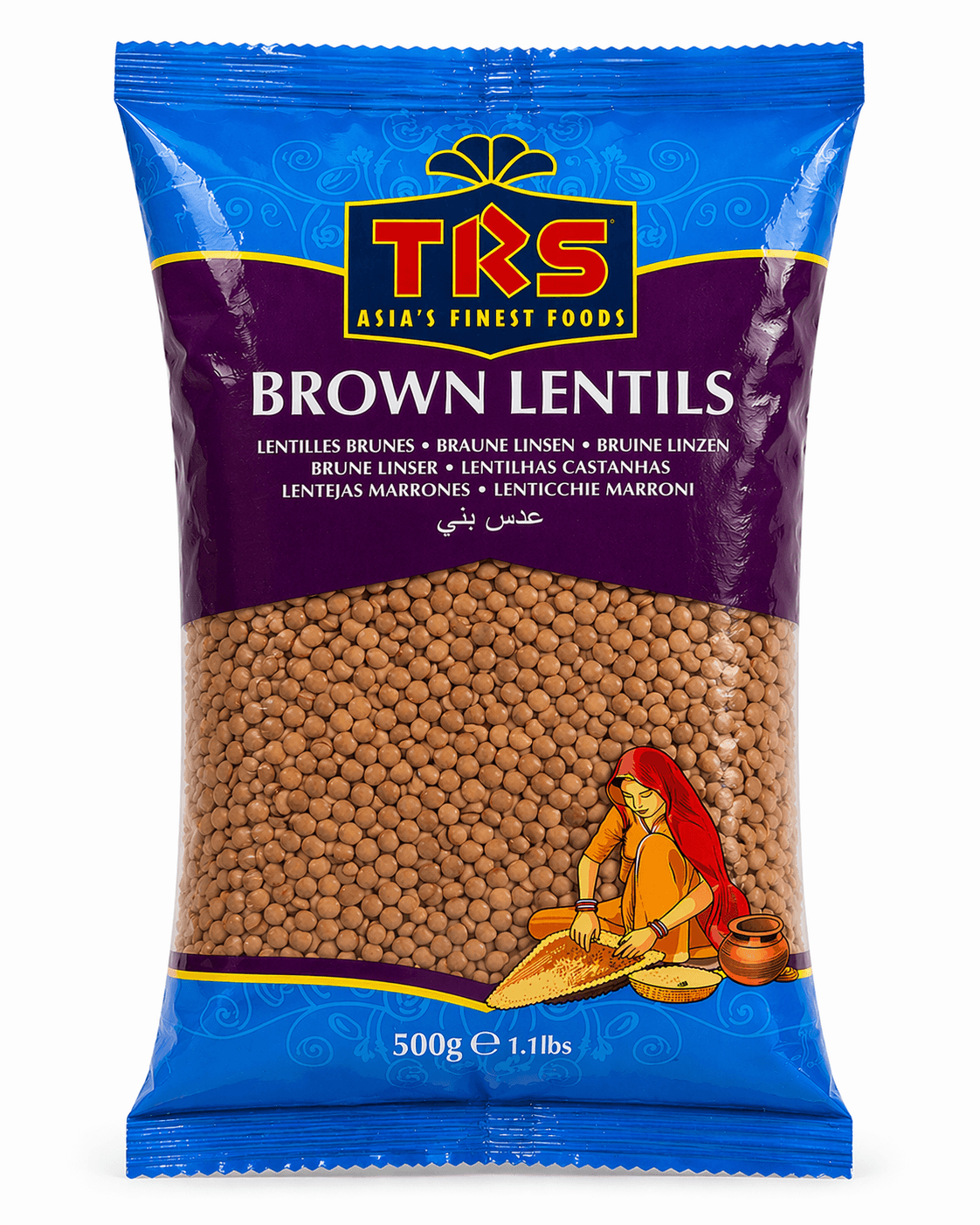 BROWN LENTILS 500G
